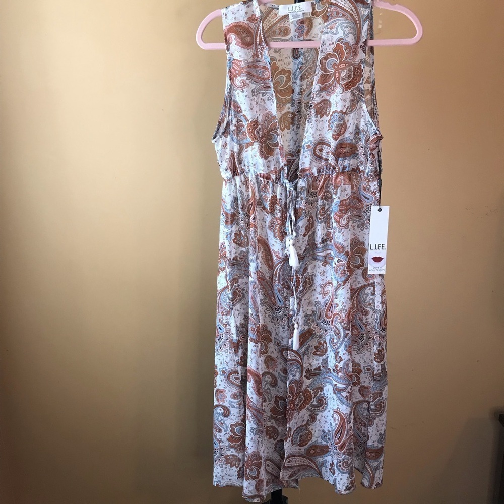 Life sheer printed vest